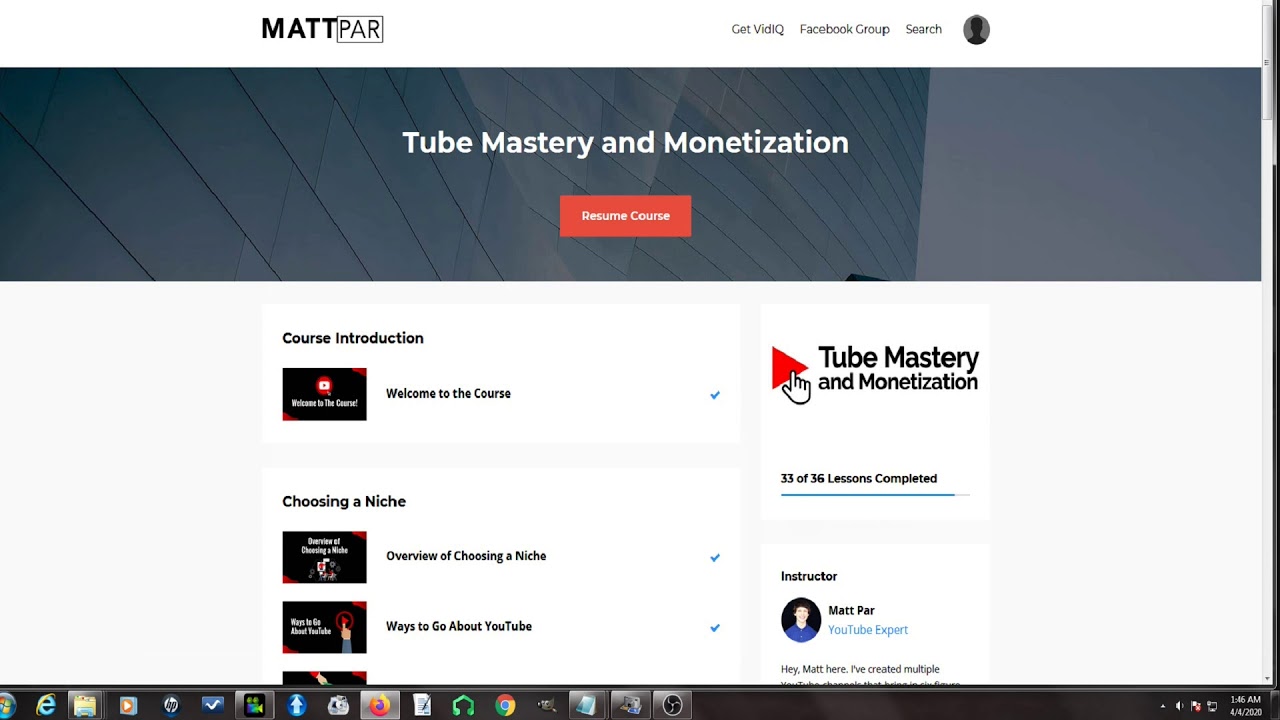 Matt Par Youtube Course Review Pros And Cons 2020