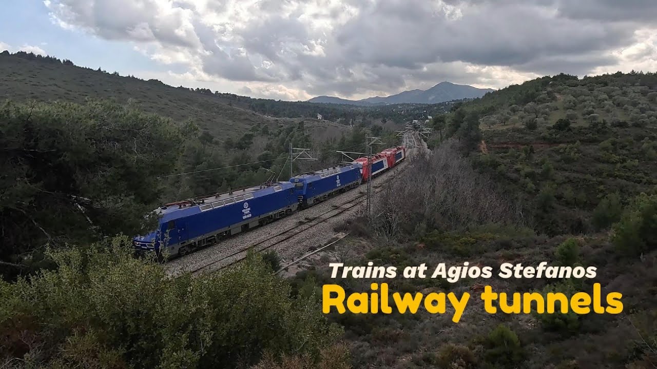 TrainSpotting near Agios Stefanos railway tunnels (1/3/25)