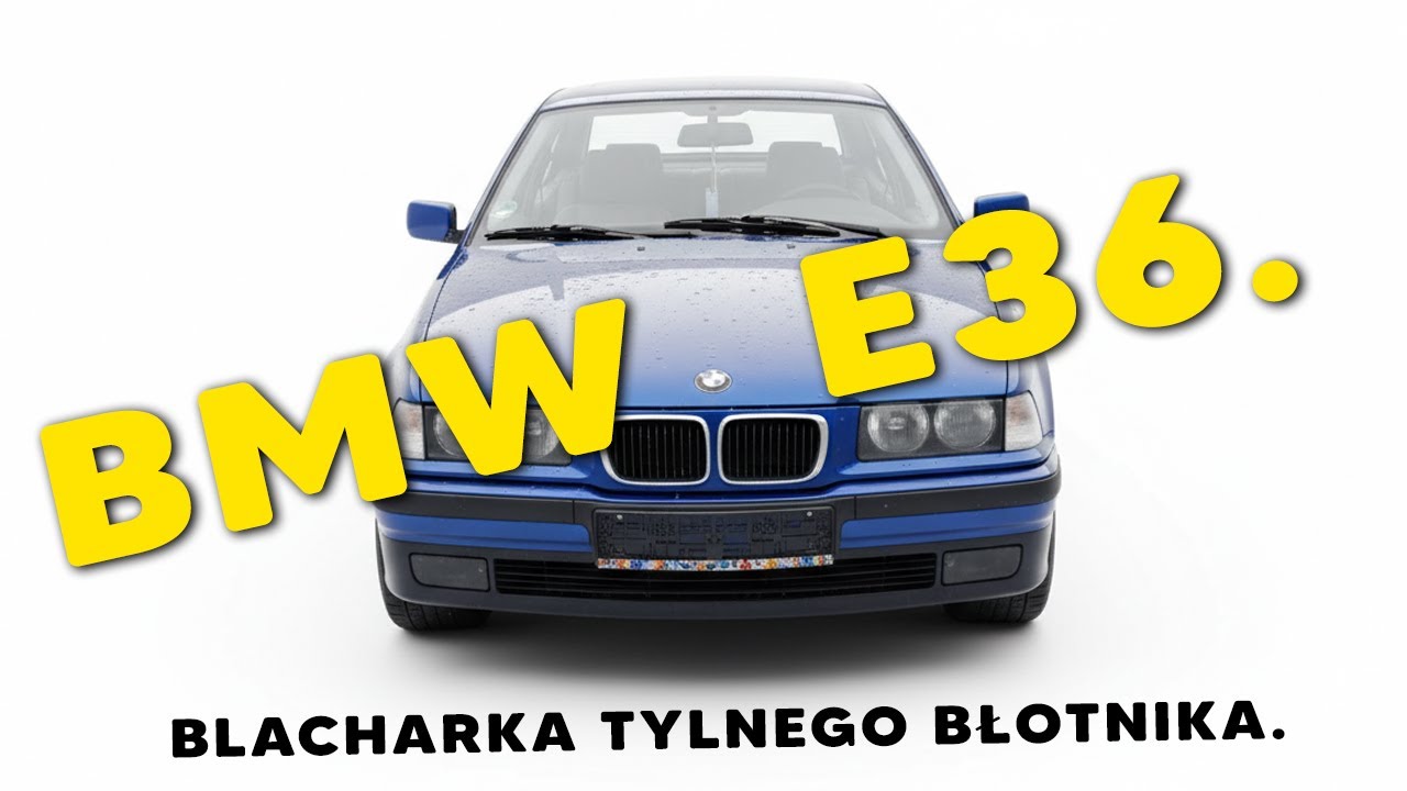 BMW  E36. 100kkm. Blacharka tylnego błotnika.