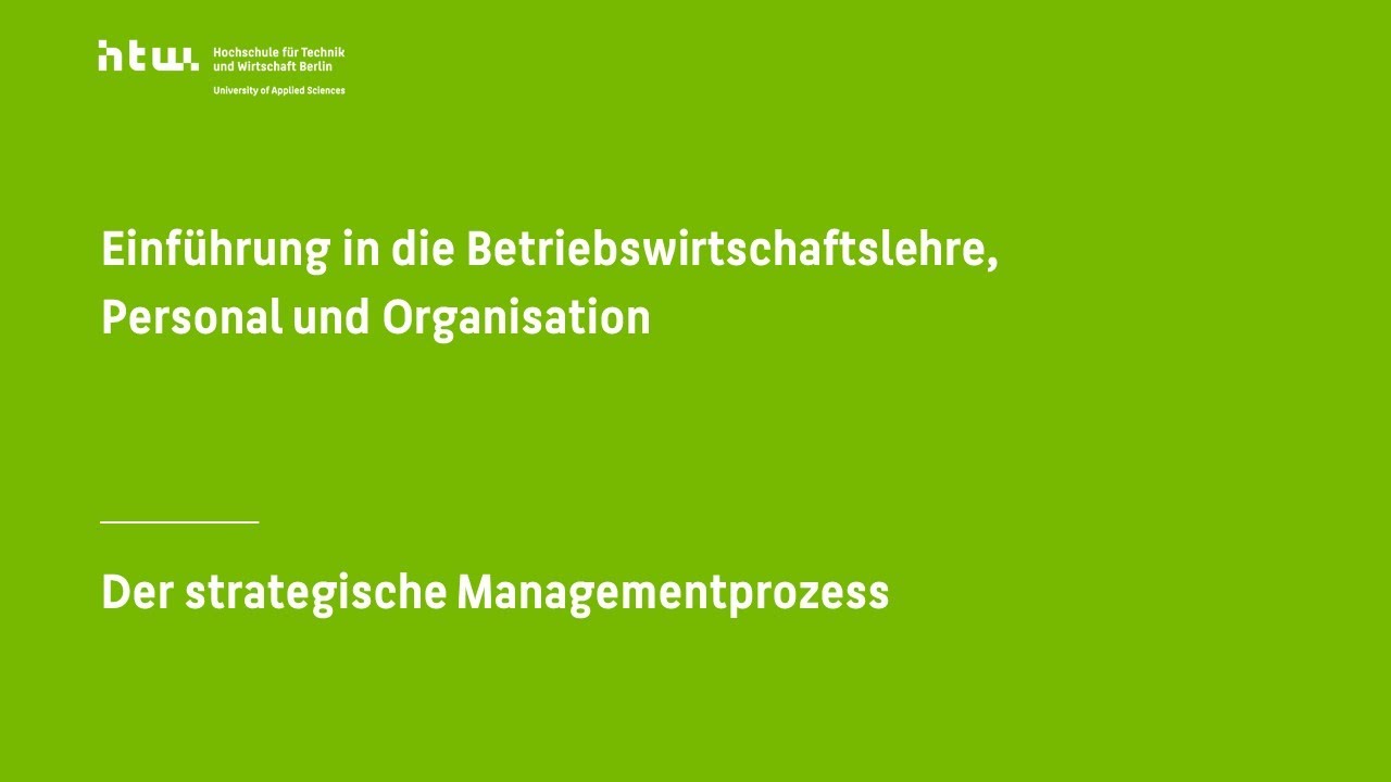 Der strategische Managementprozess