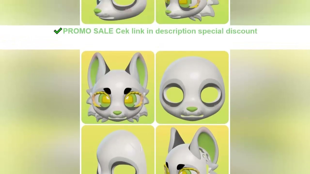 3D Printing Realistic Style Kemono Fursuit Headbase Furry Cosplay Costumes Accessories cosplayKiguru