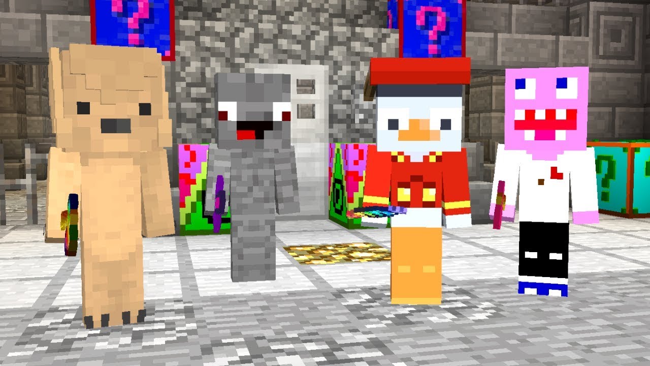 Wir brechen zu 4 aus dem Lucky Block Gef&auml;ngnis Alphastein Ente Eiti Nueck Minecraft cops and robbers