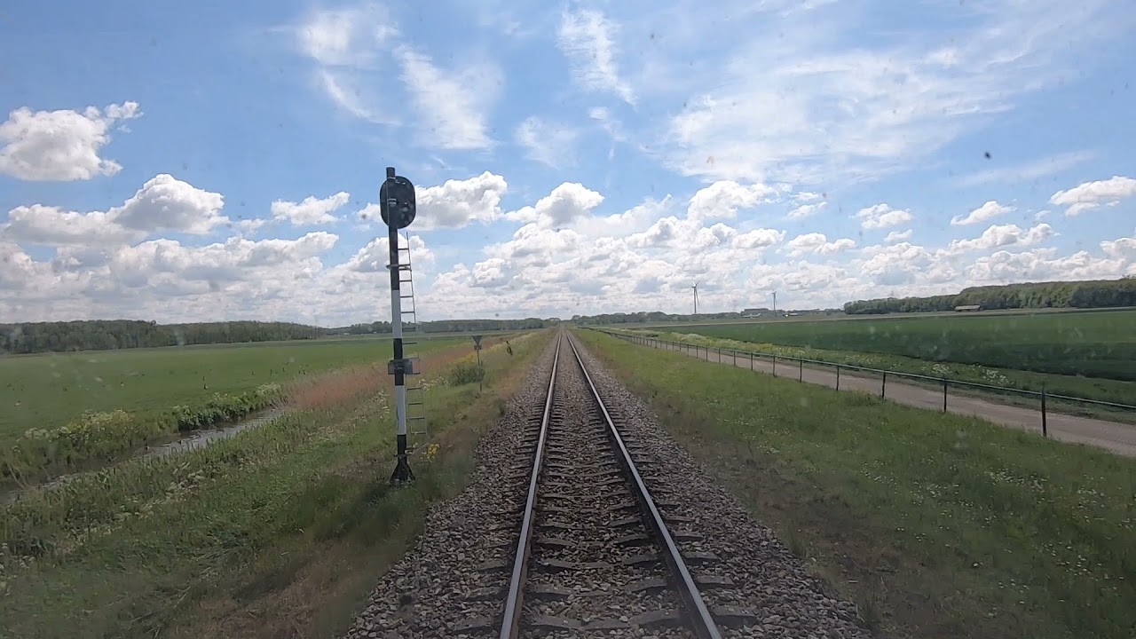 Cabinerit Moerdijk op een meettrein van Eurailscout.