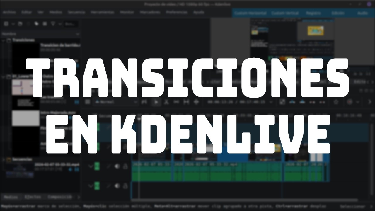 Olvida las transiciones feas: Crea las tuyas en Kdenlive (Plantillas GRATIS)