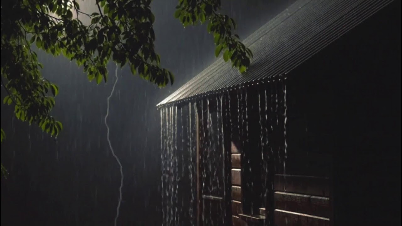 Heavy Rain White Noise with Thunder | Sleep Faster, Relax Deeper | SOUND RAIN FOR SLEEP | DEEP SLEEP