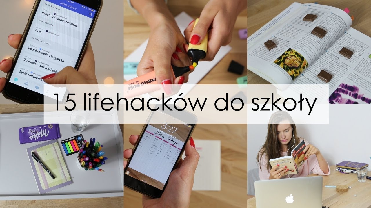 15 lifehacków do szkoły, o których powinieneś wiedzieć // madeline