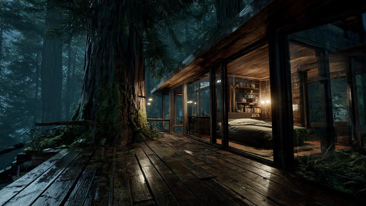 Gentle Night Rain in the Deep Forest 🌧️| Relax & Deep Sleep