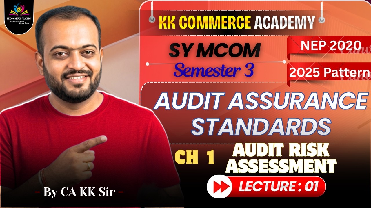 SY MCom Semester 3 I Audit Assurance Standards I NEP 2020 I Chapter 1 Audit I Lec 1 I 2025 Pattern
