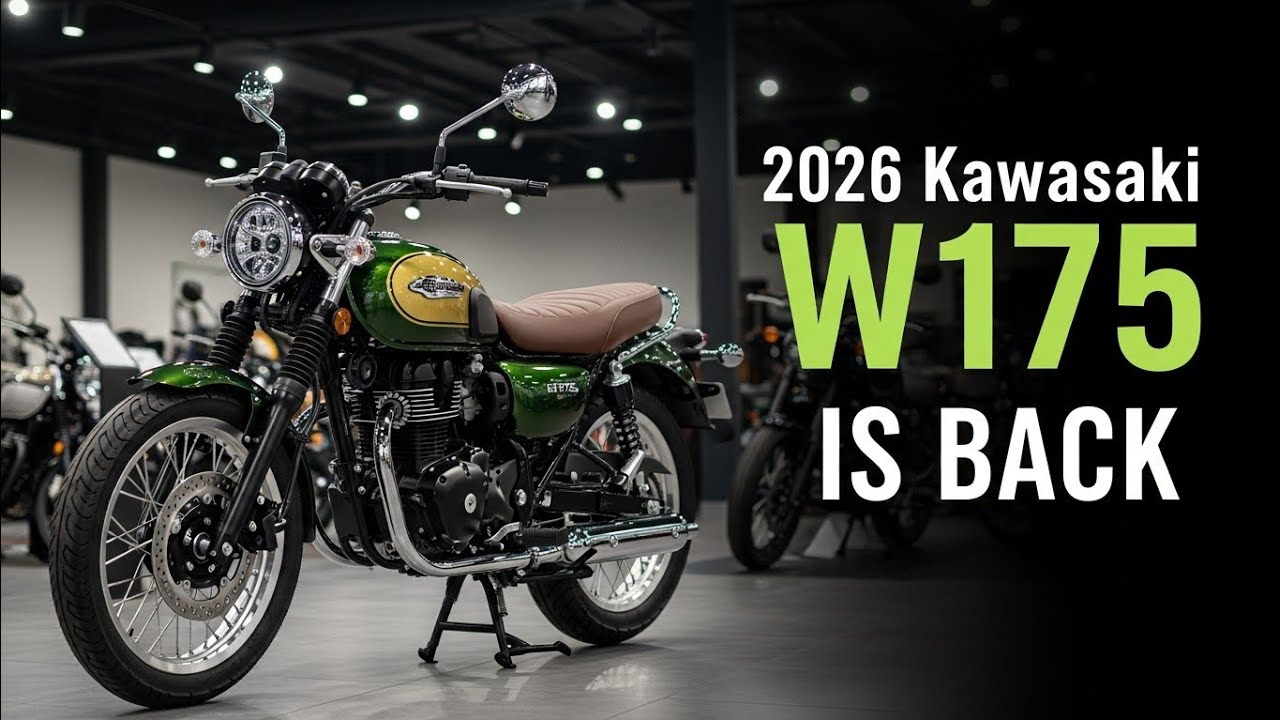 Новый Kawasaki W175 2026 года возвращается! Ретро-душа, современный стиль &mdash; вы не ожидали такого ...
