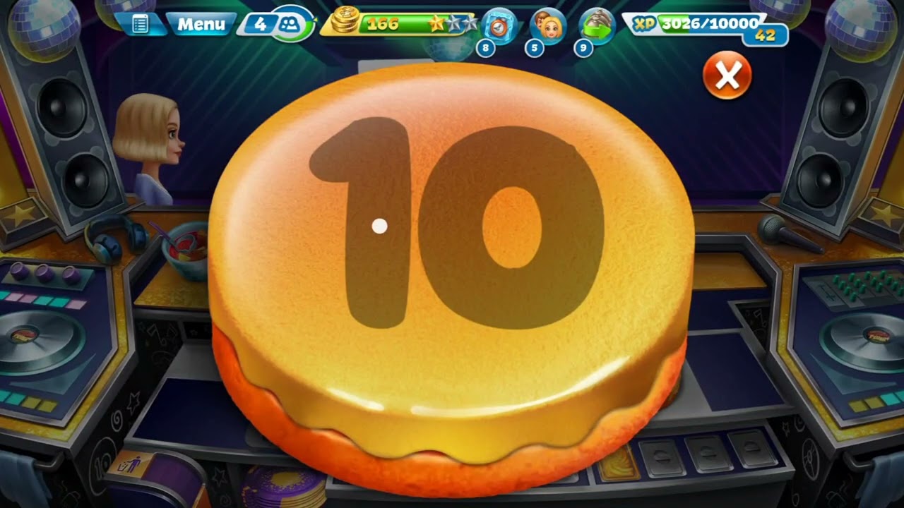 3 stars in level 4 | Cooking Fever's The party place