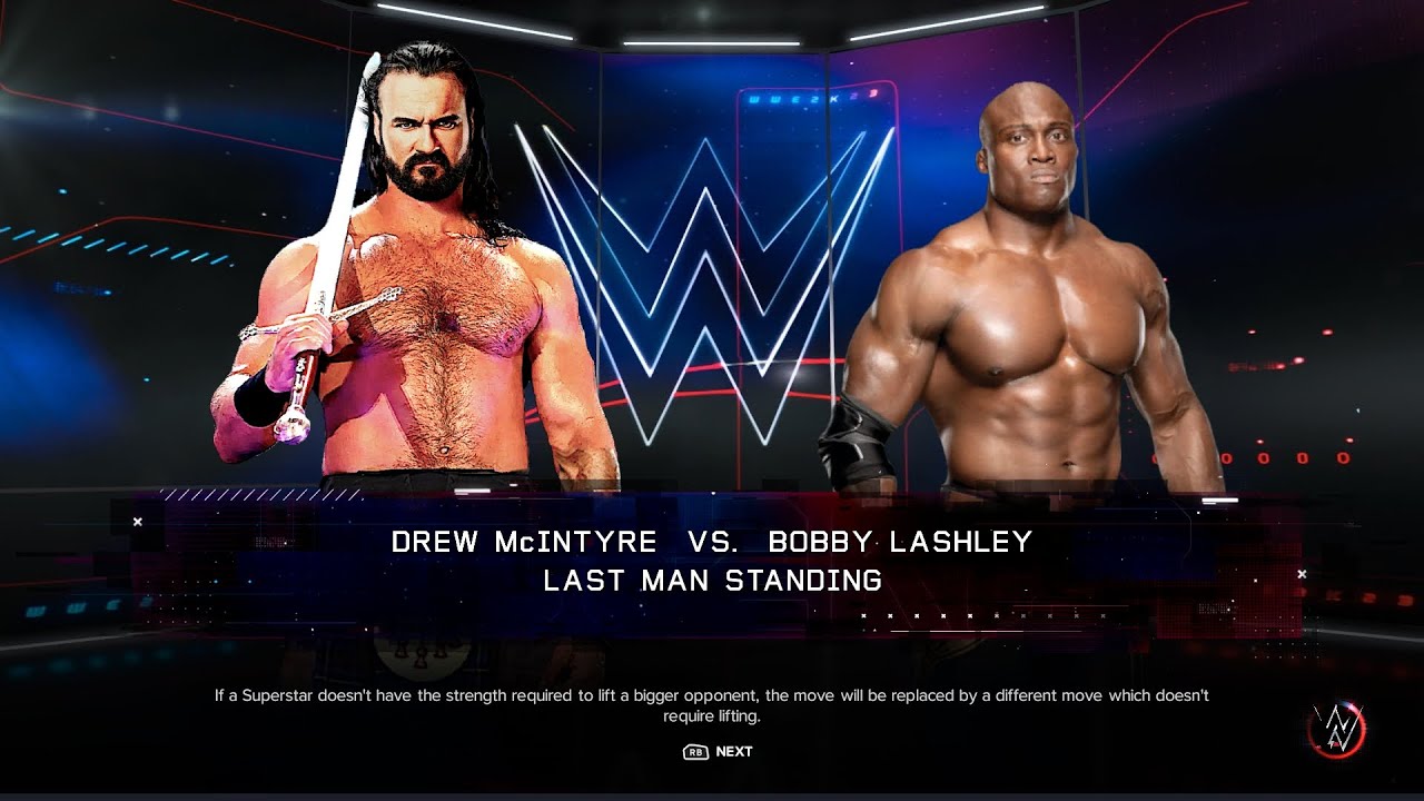 WWE 2K23 Drew McIntyre Vs Bobby Lashley