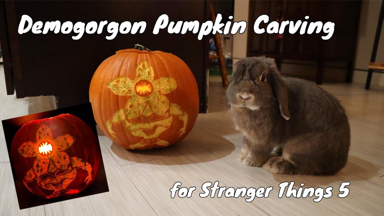 STRANGER THINGS themed pumpkin carving for Halloween 2025 👻