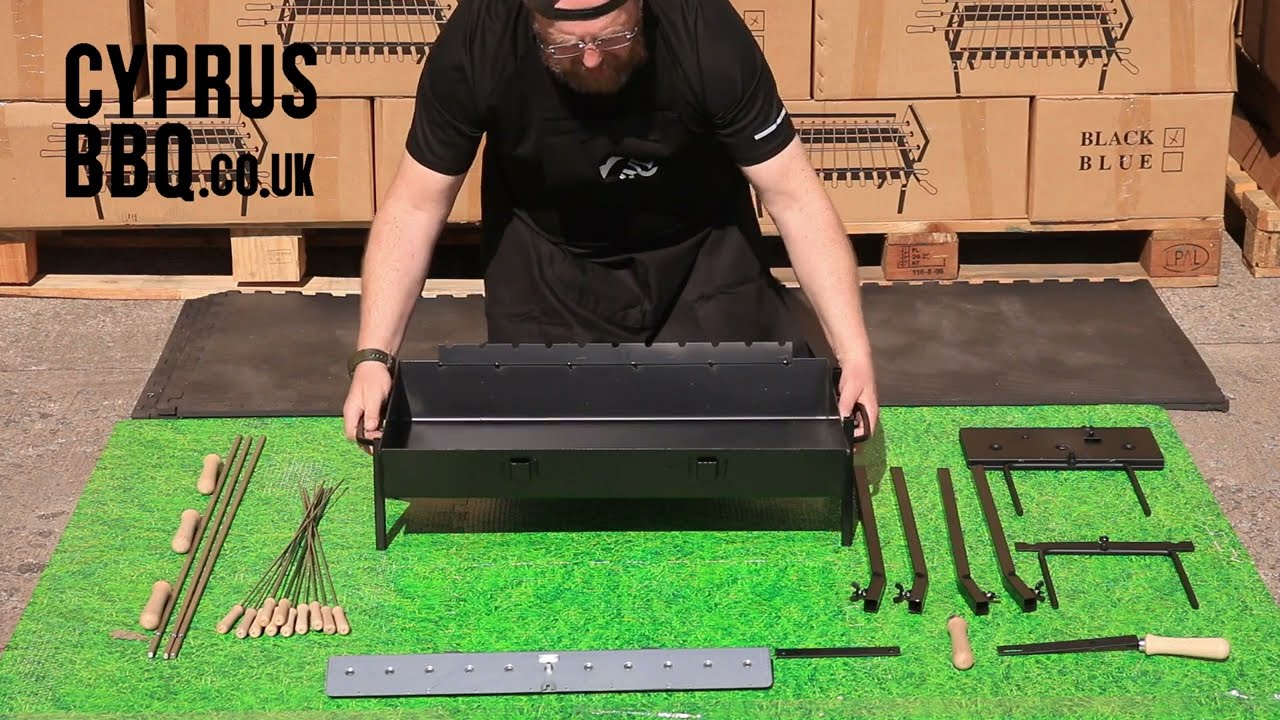 Greek Cypriot Modern Large 'Cyprus BBQ' Unboxing, Tutorial and Setup Instructions