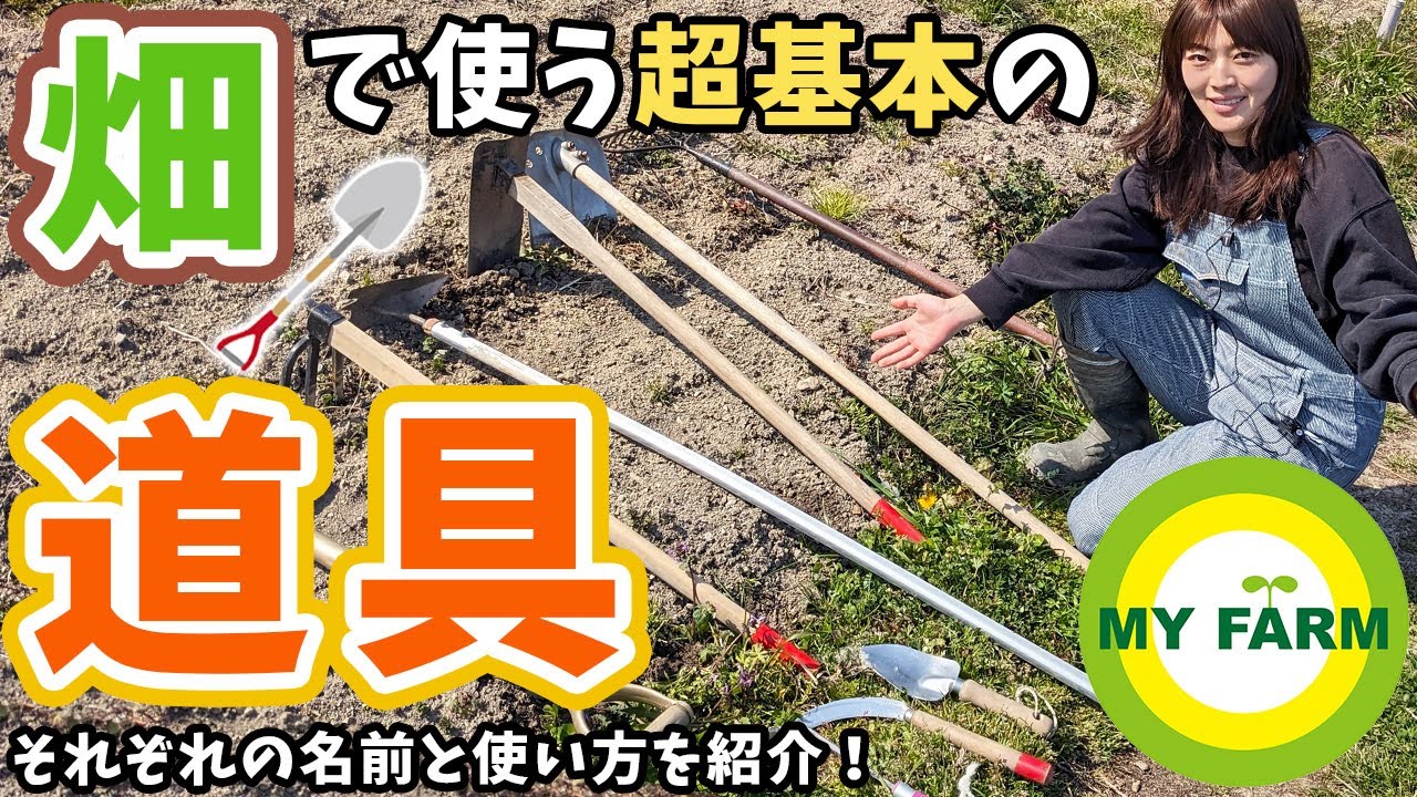 畑で使う道具、これ何？農具の名前と種類・使い分けを超基本から紹介します│モリミサと学ぶ有機栽培