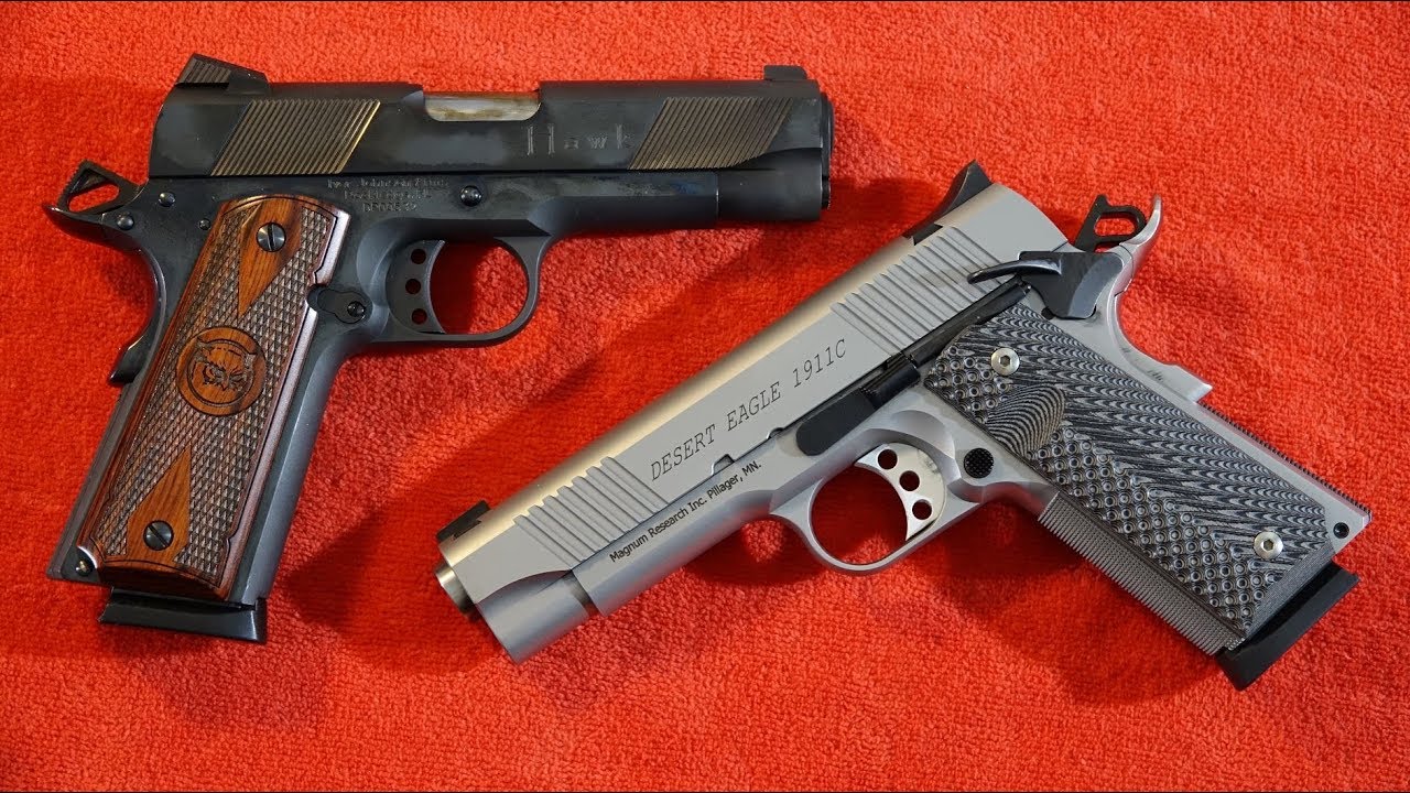 Magnum Research 1911 Commander vs. Iver Johnson Commander 1911 (cast frames)
