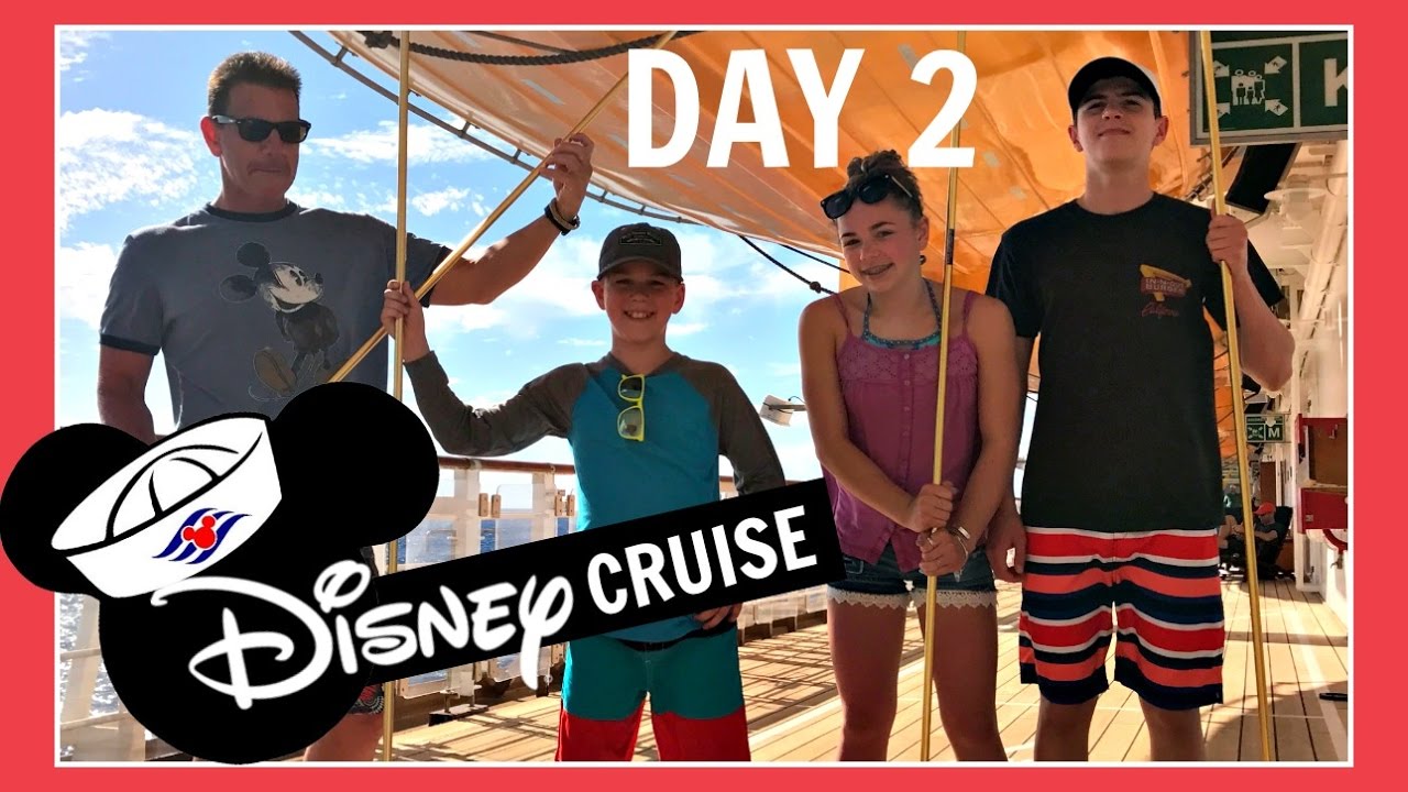 DISNEY CRUISE VACATION | DAY 2: GAME DAY AT SEA | Flippin' Katie