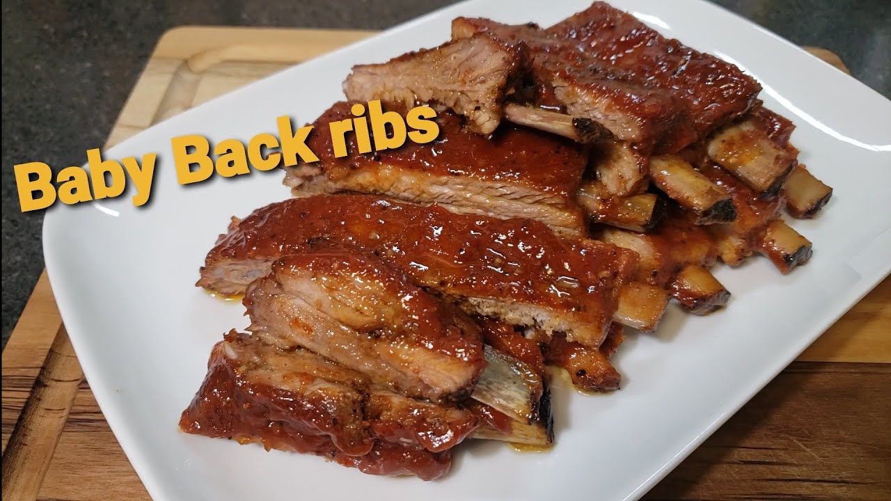 COMO HAGO MIS BABY BACK RIBS/HOW I MAKE MY BABY RACK RIBS
