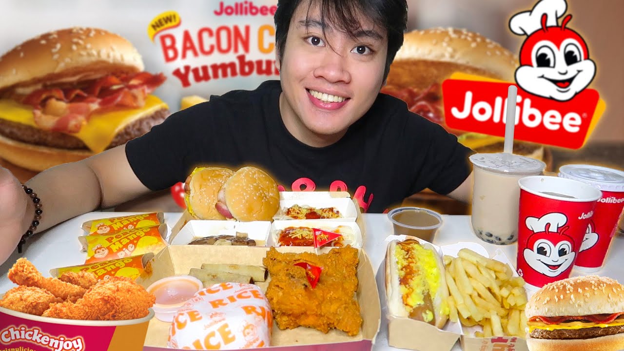JOLLIBEE MUKBANG 2019 | BACON CHEESY YUMBURGER, NEW SPICY CHICKENJOY, atbp...