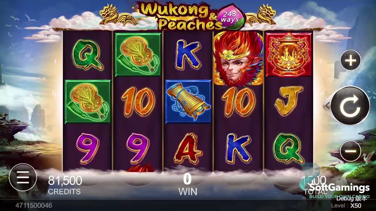 CQ9 - WuKong & Peaches - Gameplay Demo