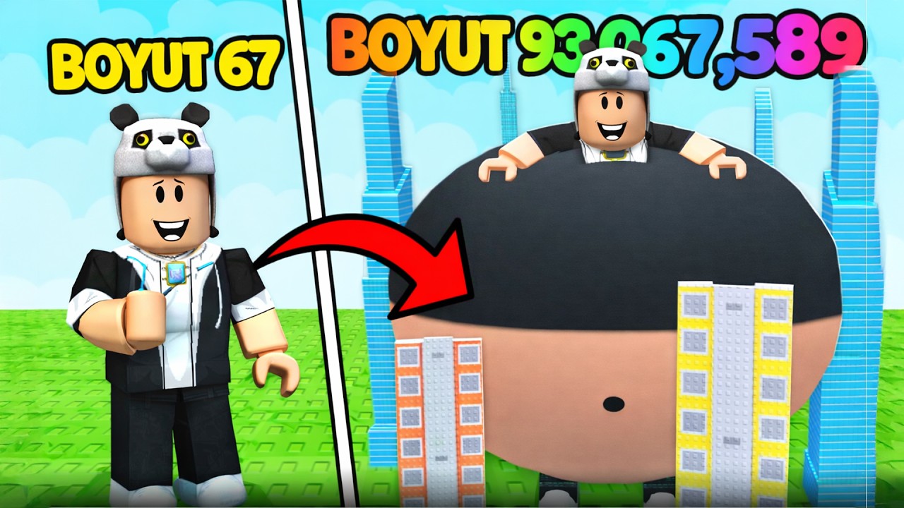 1.000.000 KİLO OLDUM VE DÜNYAYI YEDİM! 🔥 - Roblox
