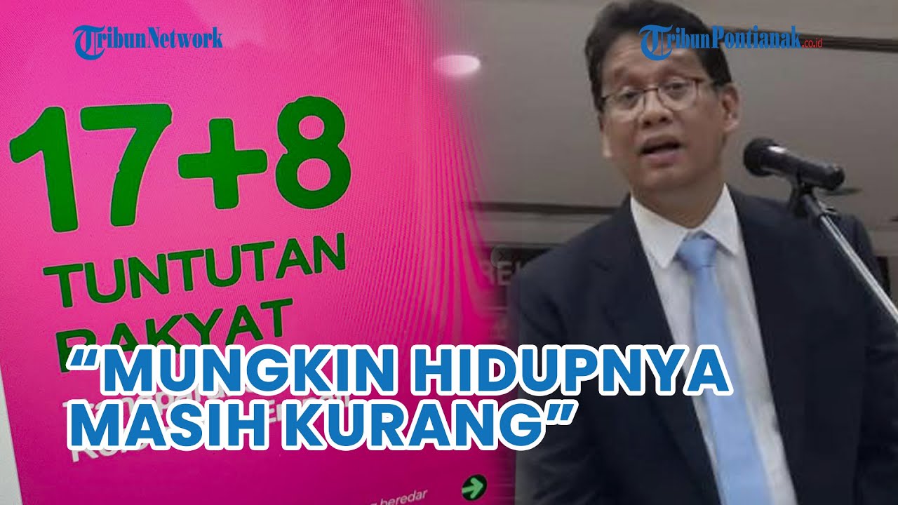Ditanya soal 17+8 Tuntutan Rakyat❗ Menkeu Baru Purbaya Yudhi: Mungkin Hidupnya Masih Kurang