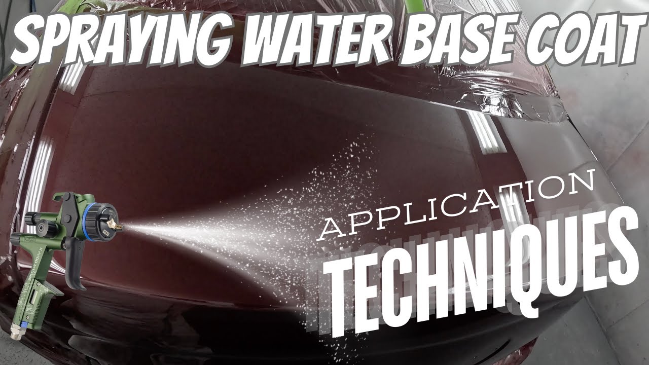 Professional Spray Painting, Spraying Water Base Coat and 2K Clear Coat