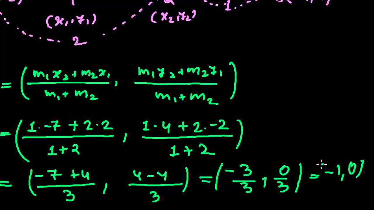 Finding the Trisecting Points - Section Formula Problems in Coordinate Geometry 4