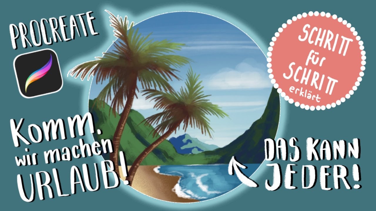Procreate Tutorial -Welcome to Hawaii- deutsch