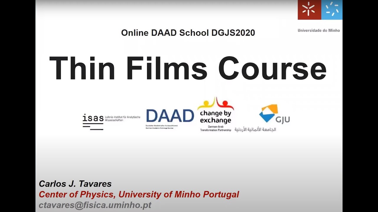 Thin Films Course: Ch1 Growth of Thin Films