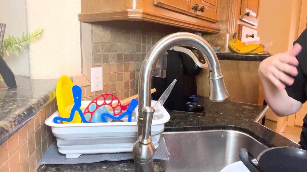 Collapsable Dish Rack With Silicone Drying Mat Overview | Is it worth it? #ad #amazoninfluencer