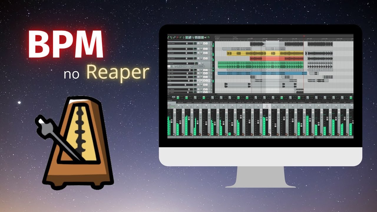 BPM no Reaper - Como alterar no Projeto / Track / Item