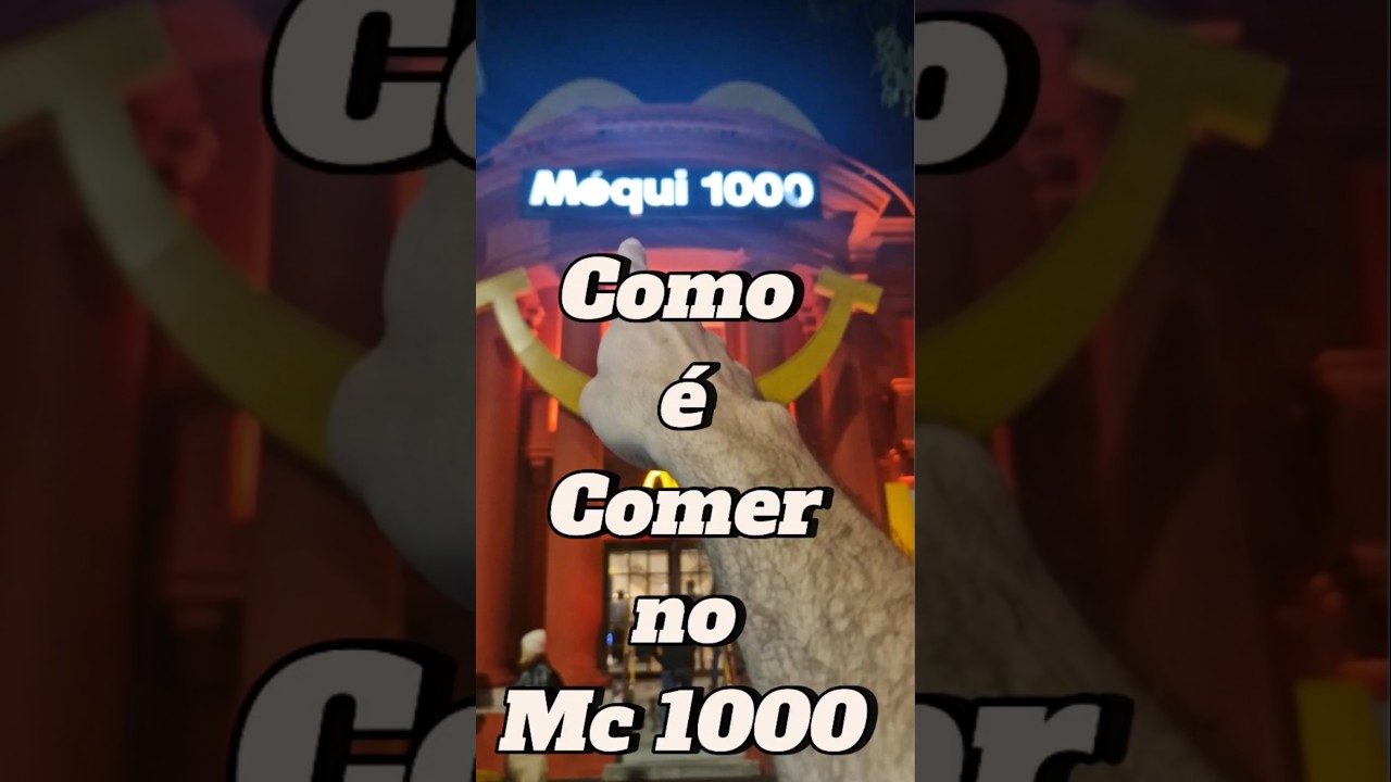 Comer no McDonald's Mc 1000 &eacute; uma experi&ecirc;ncia &uacute;nica!#Mc1000 #McDonaldsSP #FastFood #intercambio
