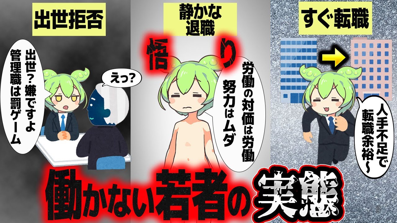 Z世代の働き方と会社【ずんだもん解説】