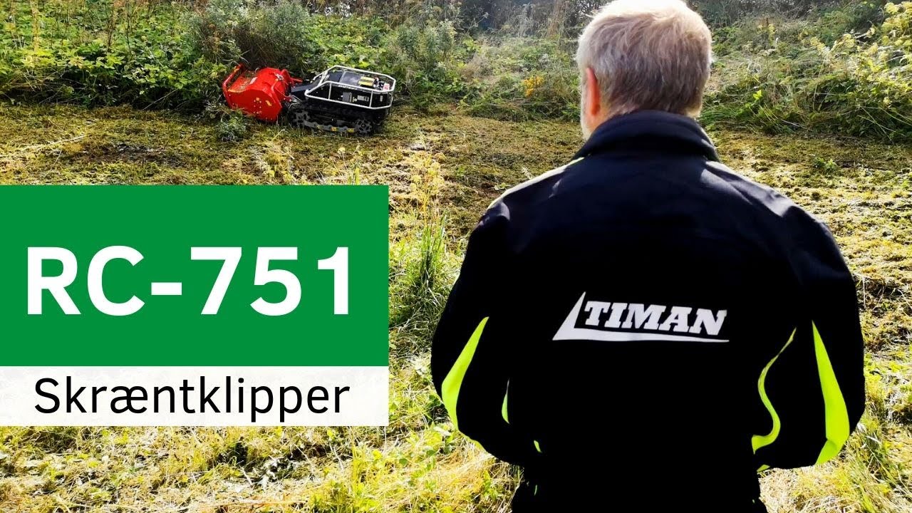 Ryd dine buske professionelt, sikkert og nemt | Timan RC-751 | Få et bedre arbejdsmiljø