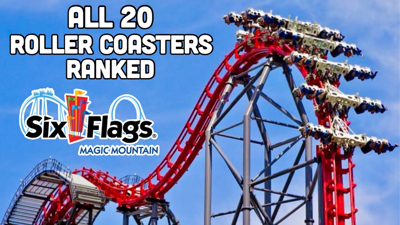 20 лучших американских горок в Six Flags Magic Mountain | Валенсия, Калифорния (2024)