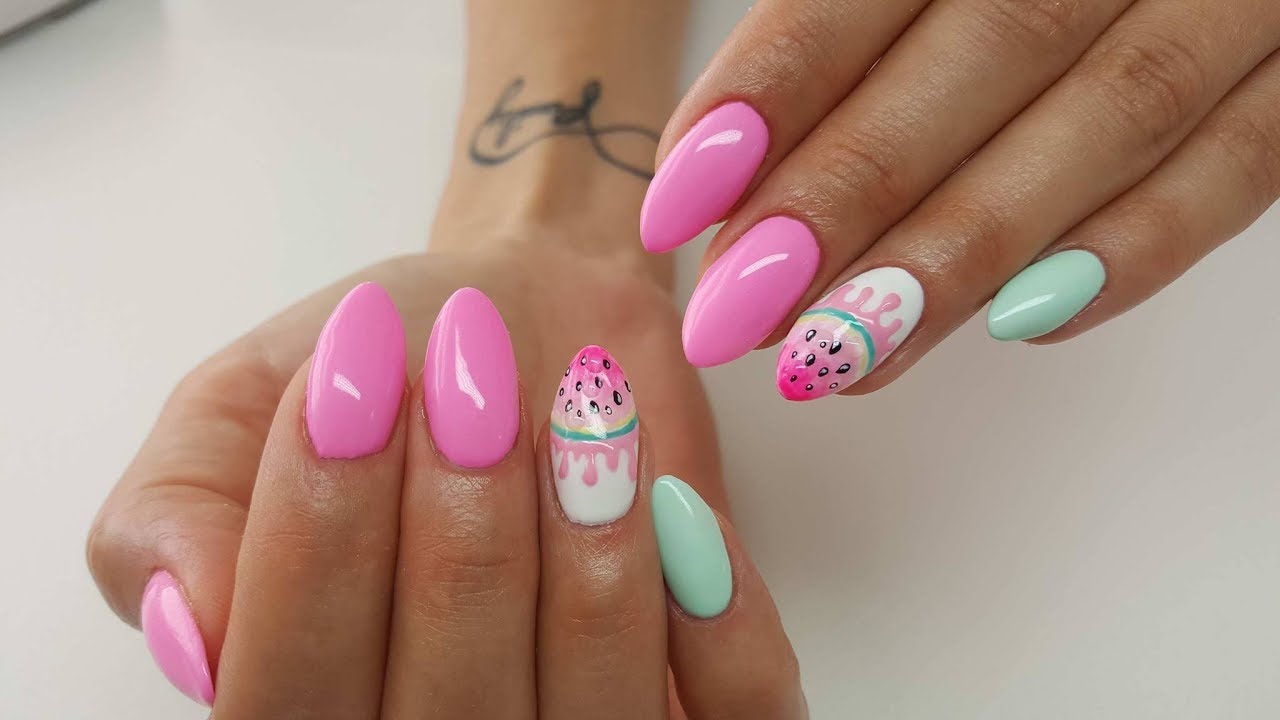 JUICY WATERMELON - SOCZYSTY ARBUZIK NA PAZNOKCIACH  🍉🍉🍉
