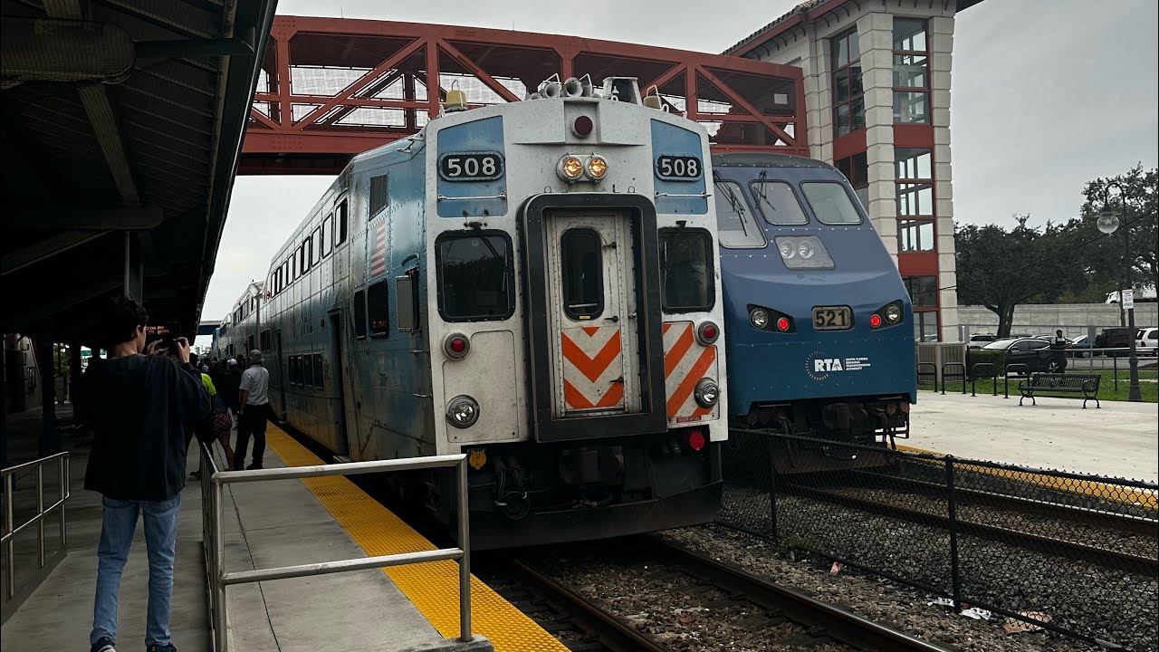 Couple of trains at sistrunk and tri rail 504 and 828  and railfaing with @amfrailfaning7842