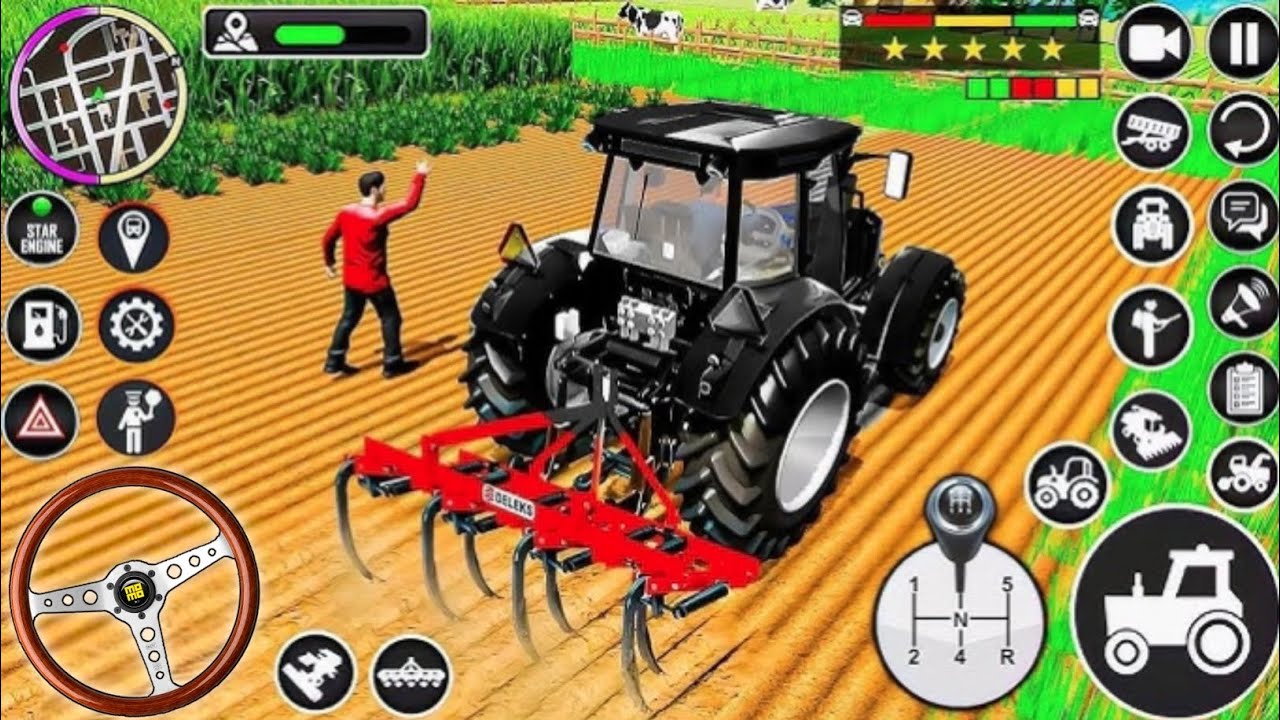 Modern Tractor Farming Driving Simulator 3D - New Tractor Games - Android  Gameplay