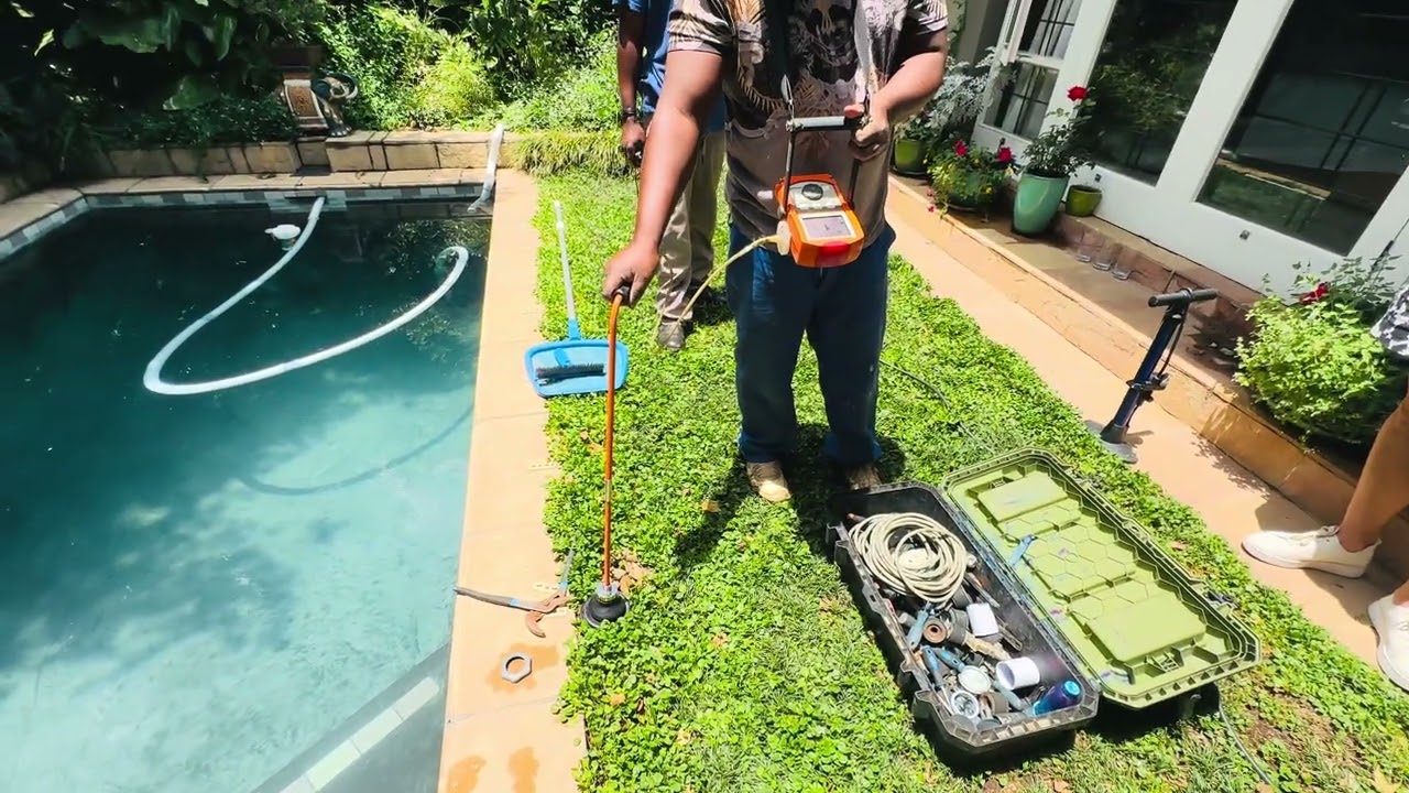 Pool Leak Detection in Sandton #poolrenovation #poolrepair #satisfying #poolwork #pooling #gauteng 
