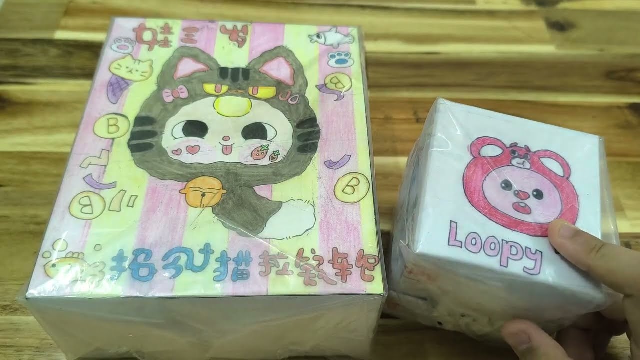 UNBOX MÈO THẦN TÀI LUCKY CAT BẰNG GIẤY TỰ LÀM