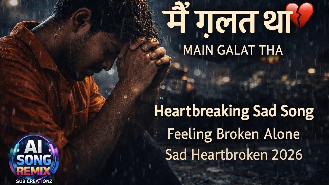 Main Galat Tha 💔| Broken Heart Sad Song | Feeling Alone 2026