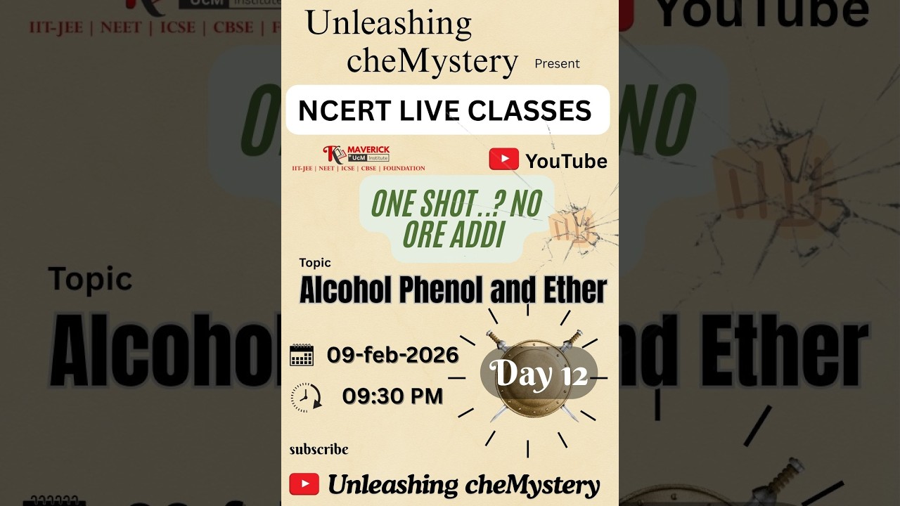 ONE SHOT || Alcohol Phenol and Ethers || ncert tamil