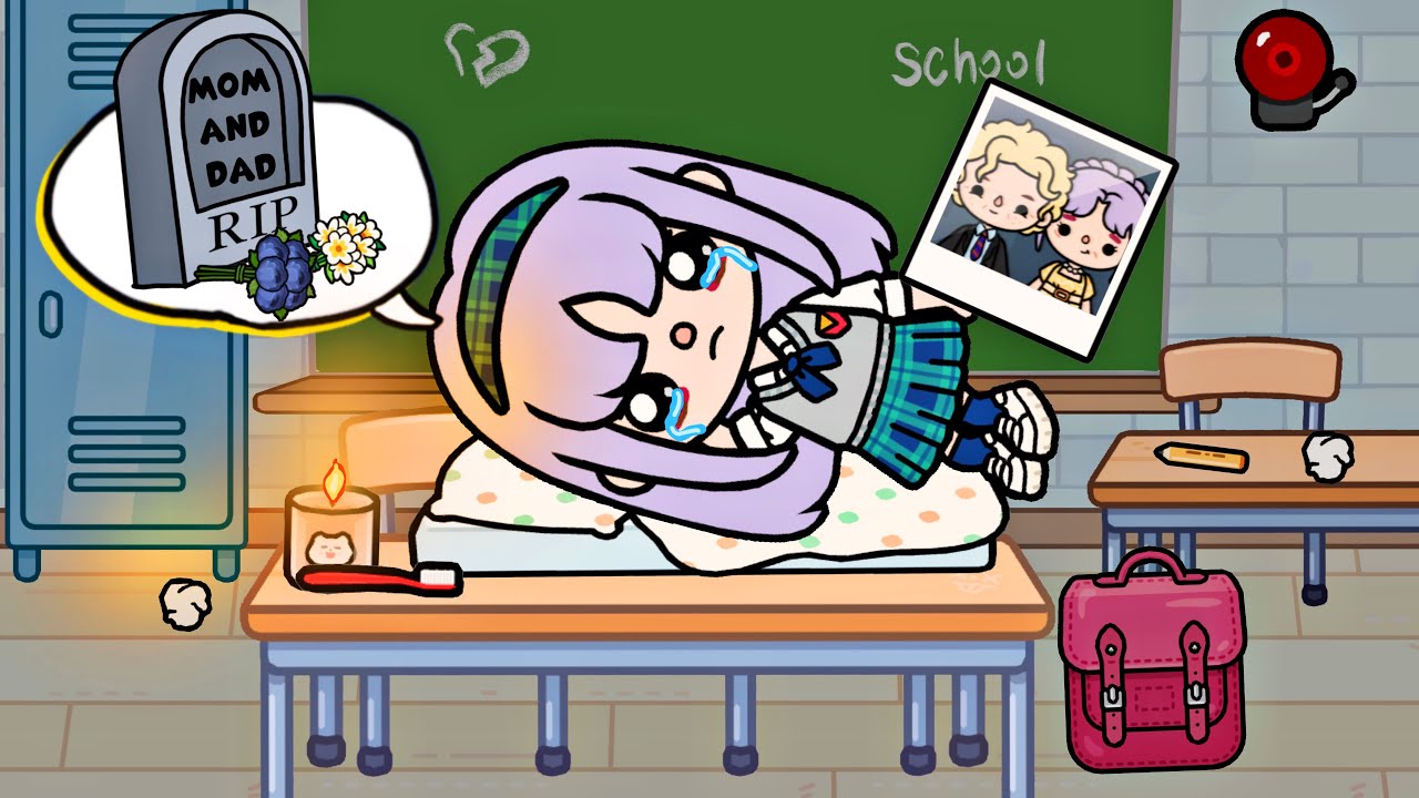 I Spent Nights at School Because My Beloved Parents Died 🥺💔| Sad Toca Boca Story | Toca Life World