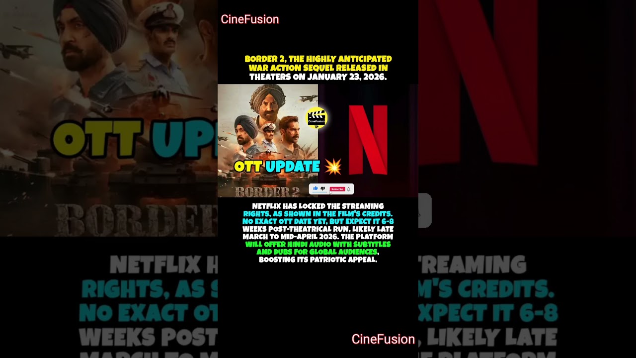 Border 2 OTT Update💥 #border2 #border2review #ott #ottreleasedate #ottreviews #netflixindia #netflix