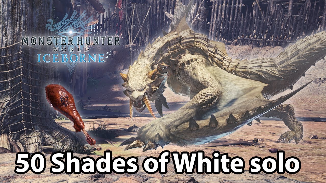 MHW Iceborne | Barioth vs Juicy Well-done Hammer solo (TA rules) - 4'37 | 50 Shades of White
