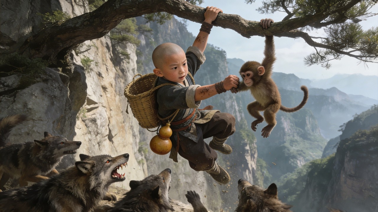 少年從狼群口中救下神猴，卻意外獲得絕世功夫，打遍天下無敵手！ #kungfu #movie #功夫 #李連杰 #jetli