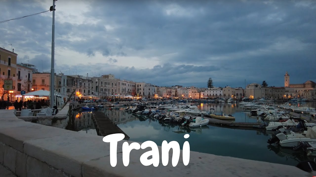 Trani in January - Cathedral of San Nicola Pellegrino - Puglia, Italy [4k Ultra HD 60fps ]