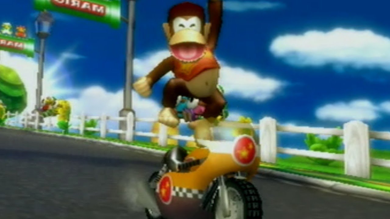 Mario Kart Wii - Mirror Flower Cup (Diddy Kong Gameplay)