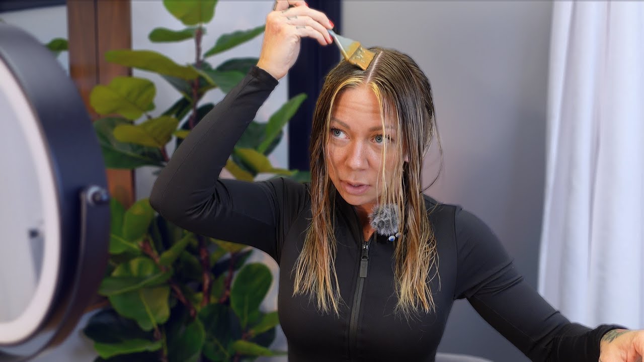 cutting and coloring my hair!
