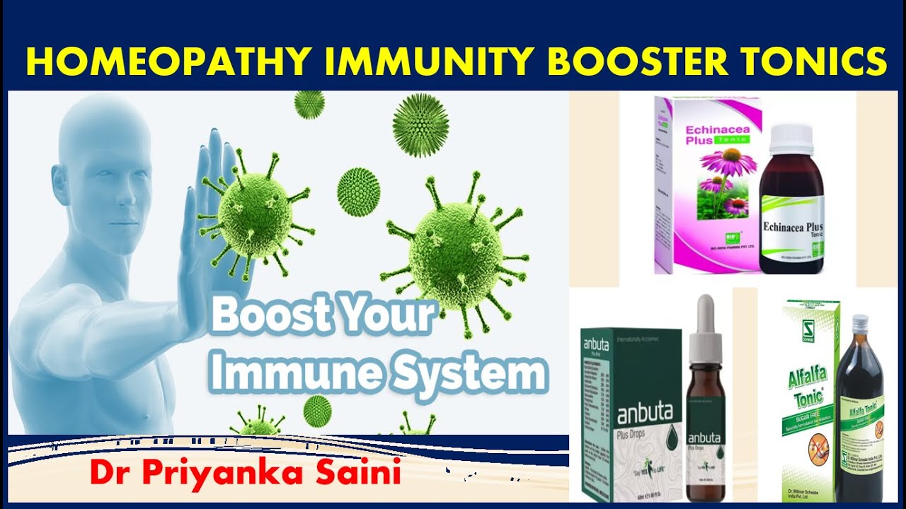 HOMEOPATHIC IMMUNITY TONICS || TOP 6 IMMUNITY BOOSTER || COLD-COUGH || FLU ~Dr Priyanka Saini